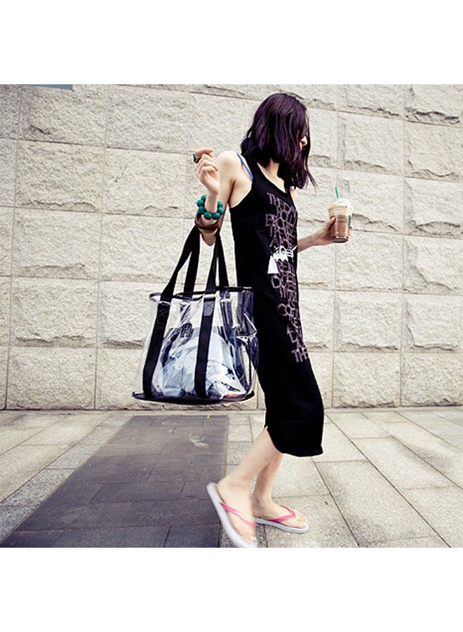 Transparent Shoulder Bag Orange - Image 3