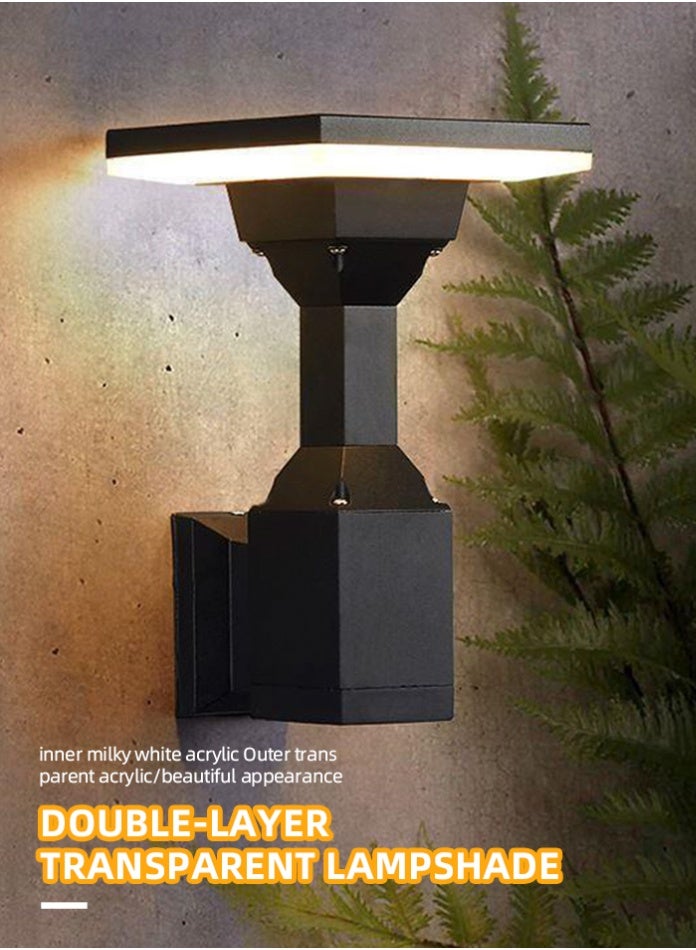 Vmax 2 Pieces Modern Outdoor LED Garden Post Light, 12W, 30cm,  – Warm White Landscape Garden Patio Path Lamp (Square-Warm White-2 Pcs) - Image 5