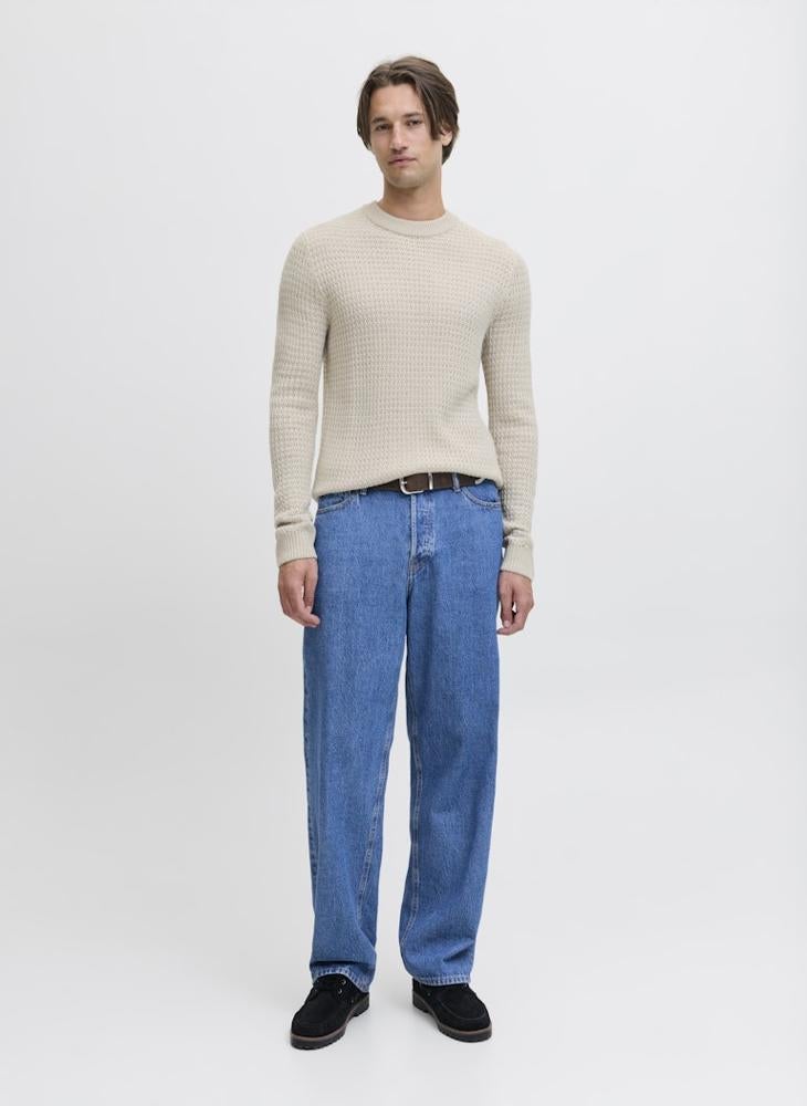 ج ج ريبل سويتر بي فريم محبوك برقبة مستديرة - Image 4