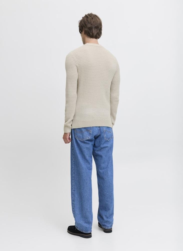 ج ج ريبل سويتر بي فريم محبوك برقبة مستديرة - Image 2