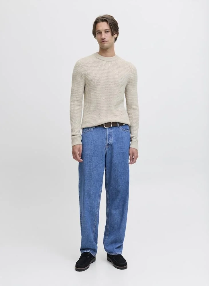 JJ Rebel  Knit Neck Long Sleeve Sweater for Men | Best Price UAE