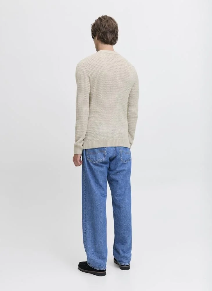 JJ Rebel Knit Neck Long Sleeve Sweater