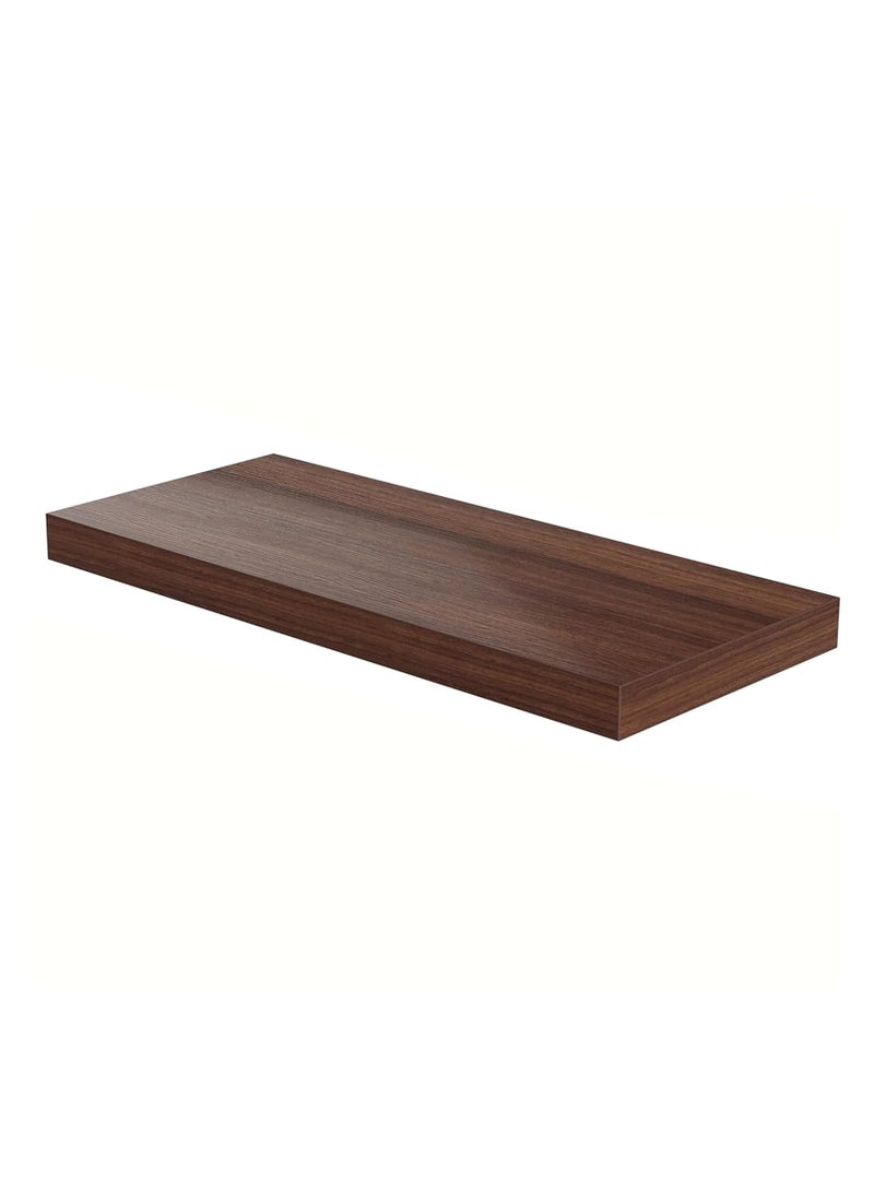 AsolBD AsolBD Decorative Floating Wall Mounted Shelves with Stylish Invisible Brackets, Modern Faux Wood Storage with Matte Finish for Bedroom, Living Room, Bathroom, Kitchen Décor, 1 Piece Brown  - Image 1