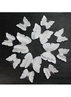 Hanghaijia 12 PCS Mixed Butterfly Stereo Wall Stickers , Removable DIY Home Nursery Scene Ambience Decoration  - Image 2