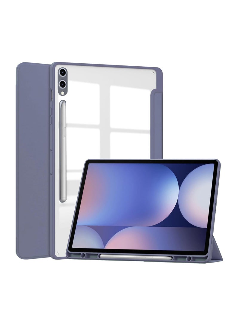 Tablet Case Compatible with Samsung Galaxy Tab S10 Ultra/Tab S9 Ultra 14.6 inch with Pen Slot and Stand, Lightweight Magnetic Suction Cup Cover
