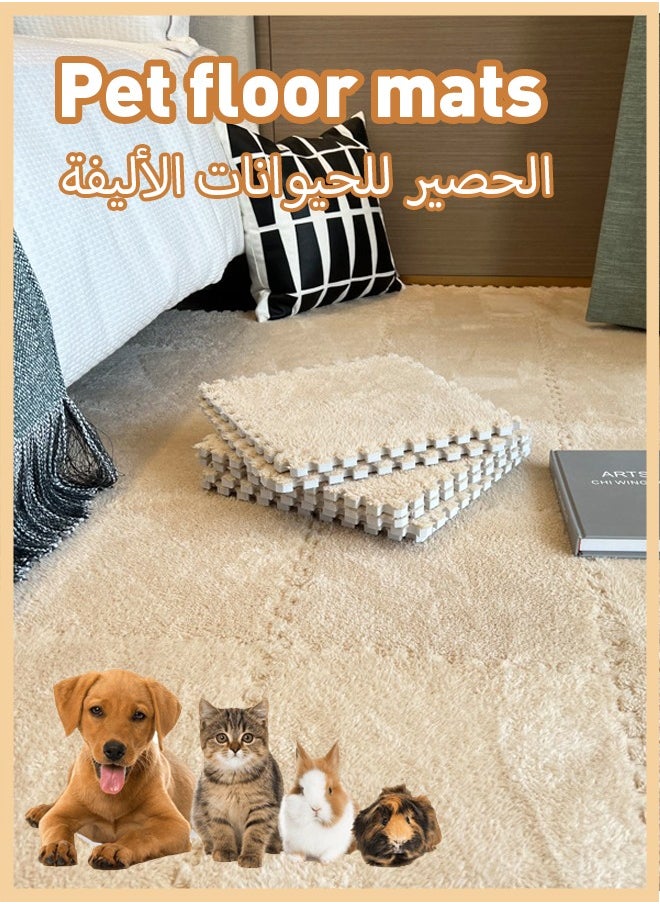 Generic Cage Liners Washable & Anti Slip Pads Reusable Bunny Soft Mats for Small Pet Resting Playing Winter Playpen Pad for Bunny Hedgehog  - Image 1