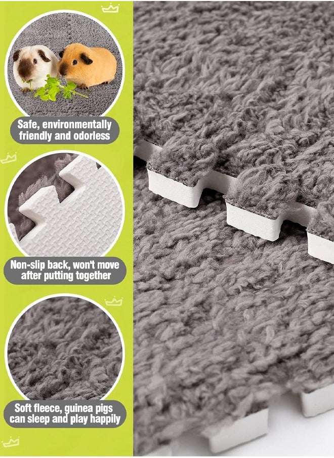 Generic Cage Liners Washable & Anti Slip Pads Reusable Bunny Soft Mats for Small Pet Resting Playing Winter Playpen Pad for Bunny Hedgehog  - Image 5