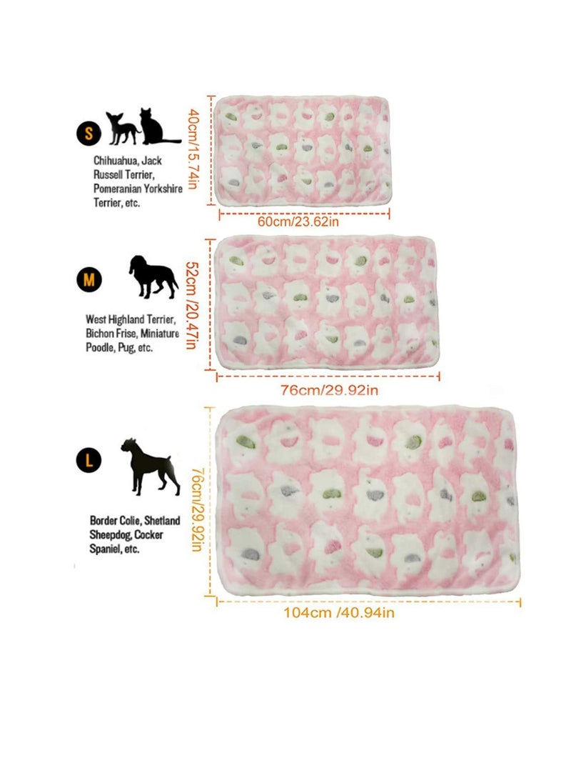 Generic 3 Pack Dog Blankets, Ultra Soft Elephant Pattern Pet Blanket, Cozy Flannel Throw for Small Dogs and Cats (23"x16", Blue/Pink/Yellow)  - Image 5