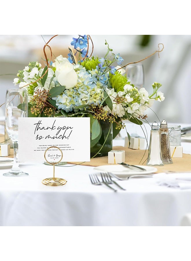 Quantum 30Pcs Table Number Holders, Place Card Holders, Photo Holders for Centerpieces Wedding Reception Party(Gold) - Image 5