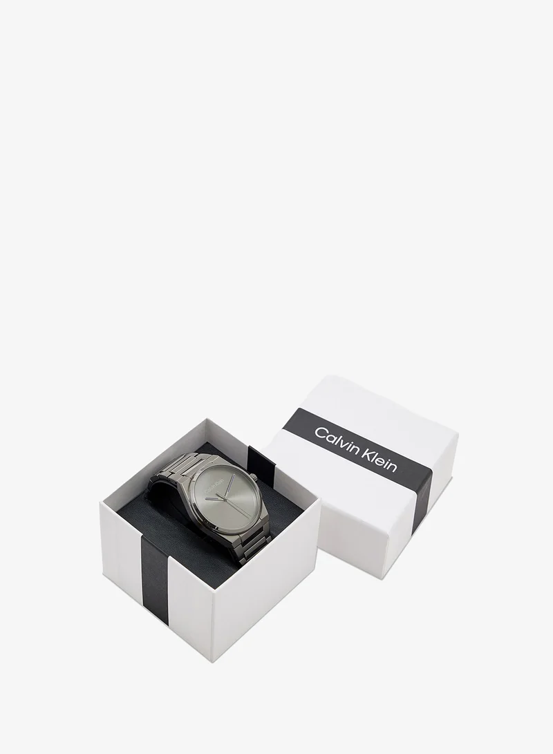 Calvin Klein  Meta-Minimal Analogue Watch with Steel Bracelet - 25200458 for Men | Best Price UAE