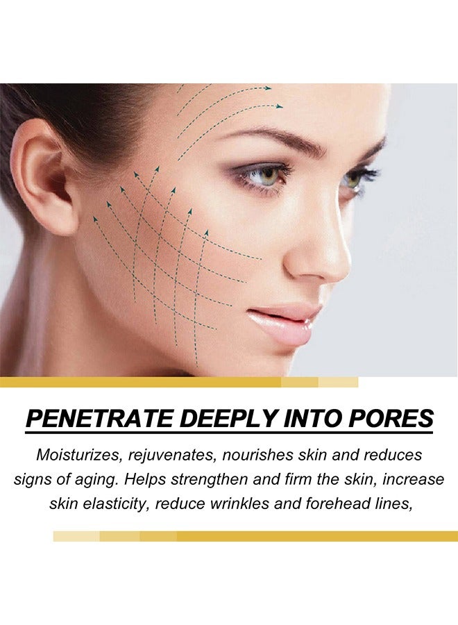 EELHOE Taro Peptide Deer Bone Soluble Collagen Membrane-Forehead Fine Line Chuan Line Moisturizing Moisturizing and firming skin protein membrane, Cheek Patch *2pcs+ Forehead patch *1pcs+ Serum spray 10ml - Image 5