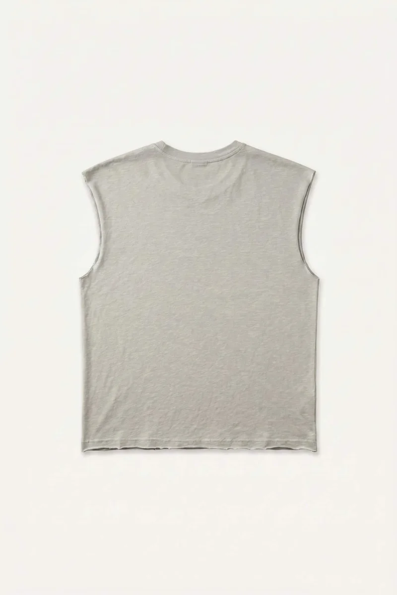 ديفاكتو Oversize Fit Crew Neck Sleeveless Tank Top