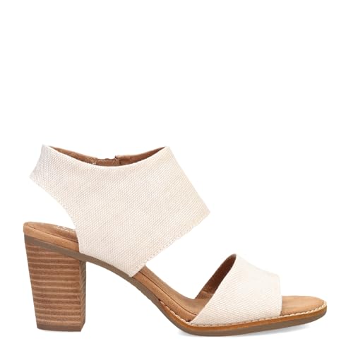 TOMS Womens Majorca Cutout Block Casual Sandals Casual Mid Heel 2-3" - Off White - Size 5.5 B - Image 3