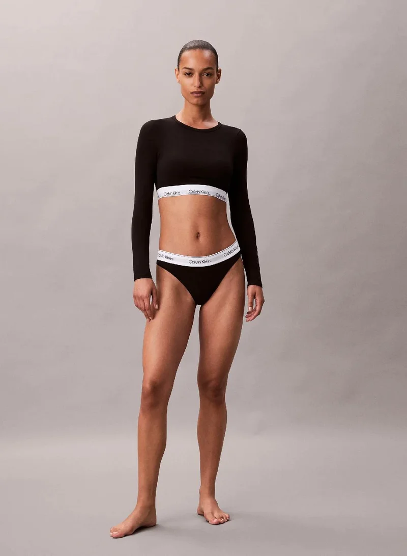 Long Sleeve T-Shirt Bralette - Icon Cotton Modal