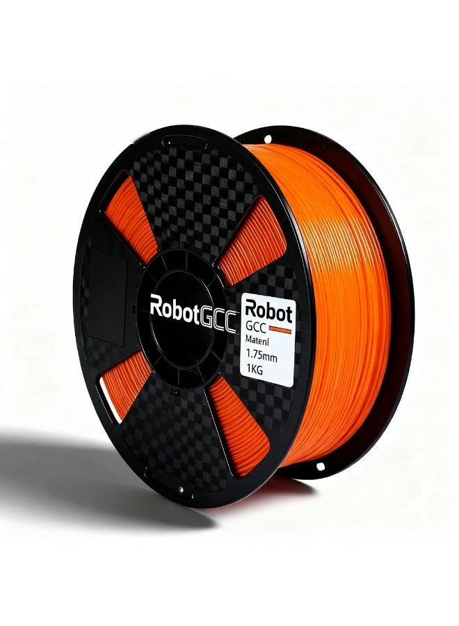 robotgcc Orange PLA ECO Filament 1.75mm 1KG 3D Printer Filament, Eco Friendly PLA Material, Easy Print Filament, Smooth Extrusion, Low Warping, Stable Diameter ±0.05mm, Matte Orange PLA, High Speed FDM Printing Filament, Low Odor, Precision Printing Material - Image 4