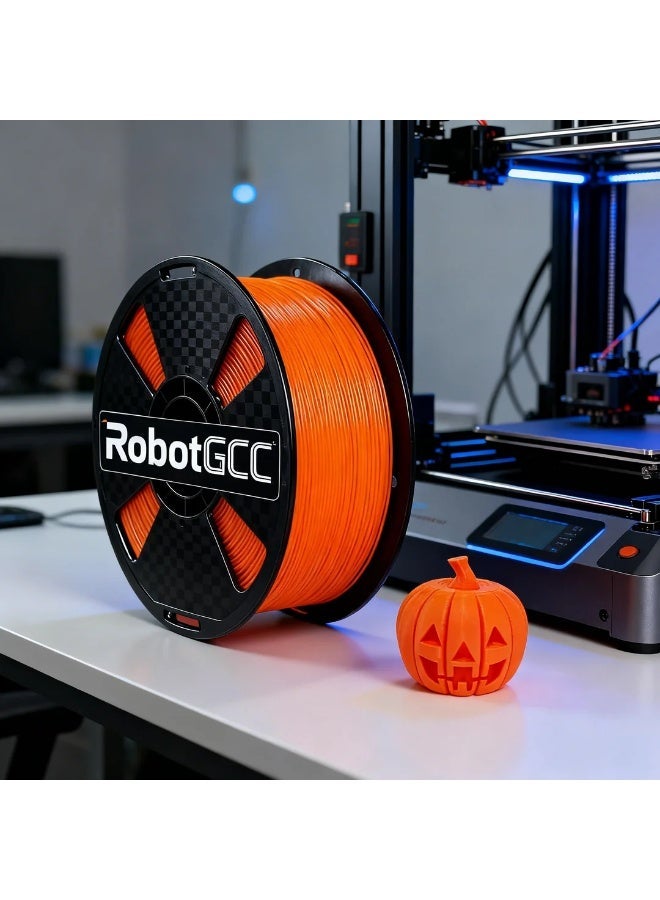 robotgcc Orange PLA ECO Filament 1.75mm 1KG 3D Printer Filament, Eco Friendly PLA Material, Easy Print Filament, Smooth Extrusion, Low Warping, Stable Diameter ±0.05mm, Matte Orange PLA, High Speed FDM Printing Filament, Low Odor, Precision Printing Material - Image 5