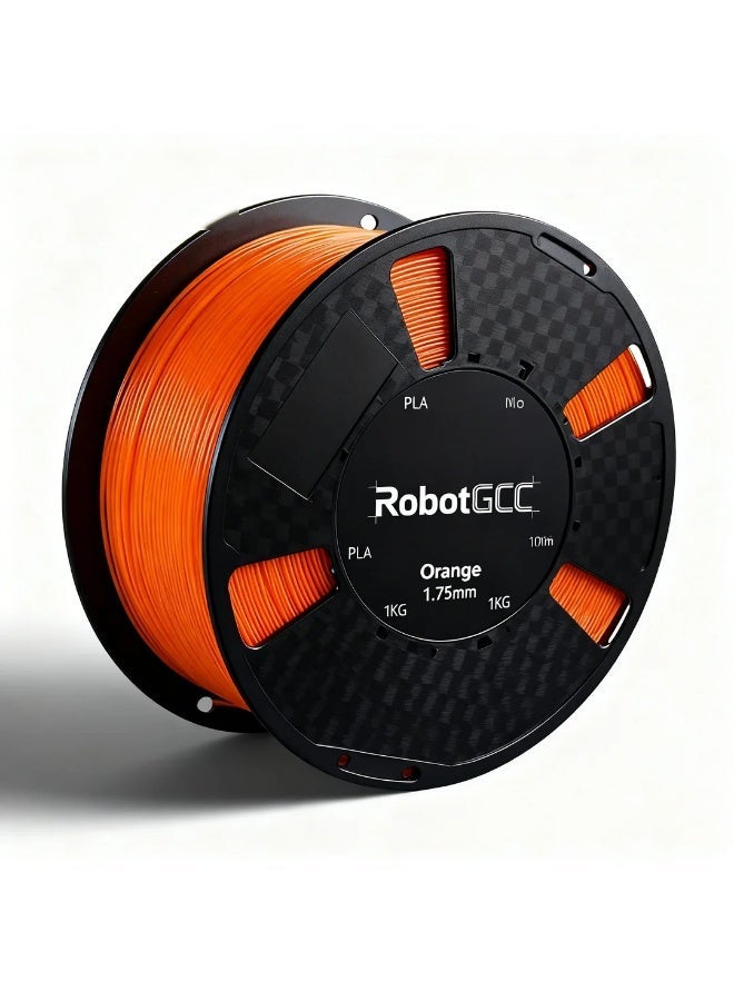 robotgcc Orange PLA ECO Filament 1.75mm 1KG 3D Printer Filament, Eco Friendly PLA Material, Easy Print Filament, Smooth Extrusion, Low Warping, Stable Diameter ±0.05mm, Matte Orange PLA, High Speed FDM Printing Filament, Low Odor, Precision Printing Material - Image 3