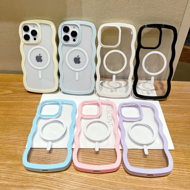 Two-in-one wave magnetic 16 for iphone15promax Apple 13 mobile phone case 12 wholesale 11 protective cover - Image 2