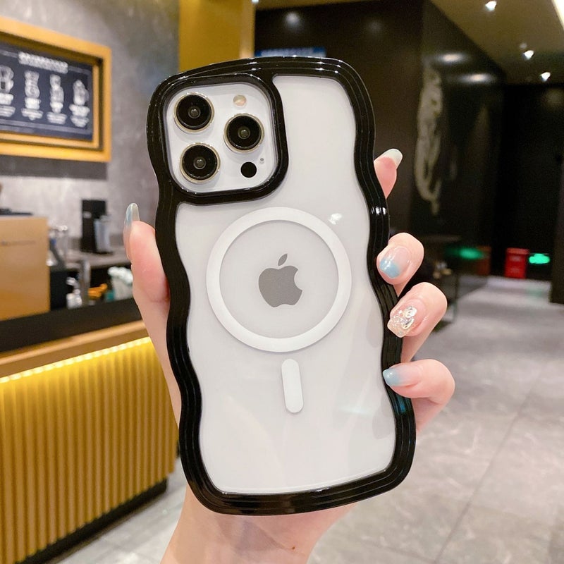Two-in-one wave magnetic 16 for iphone15promax Apple 13 mobile phone case 12 wholesale 11 protective cover - Image 1