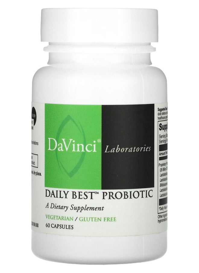 DaVinci Laboratories Daily Best Probiotic 60 Capsules  - Image 1