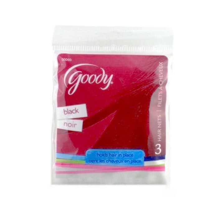 Goody Styling Essentials Hair Net Black 3 Count