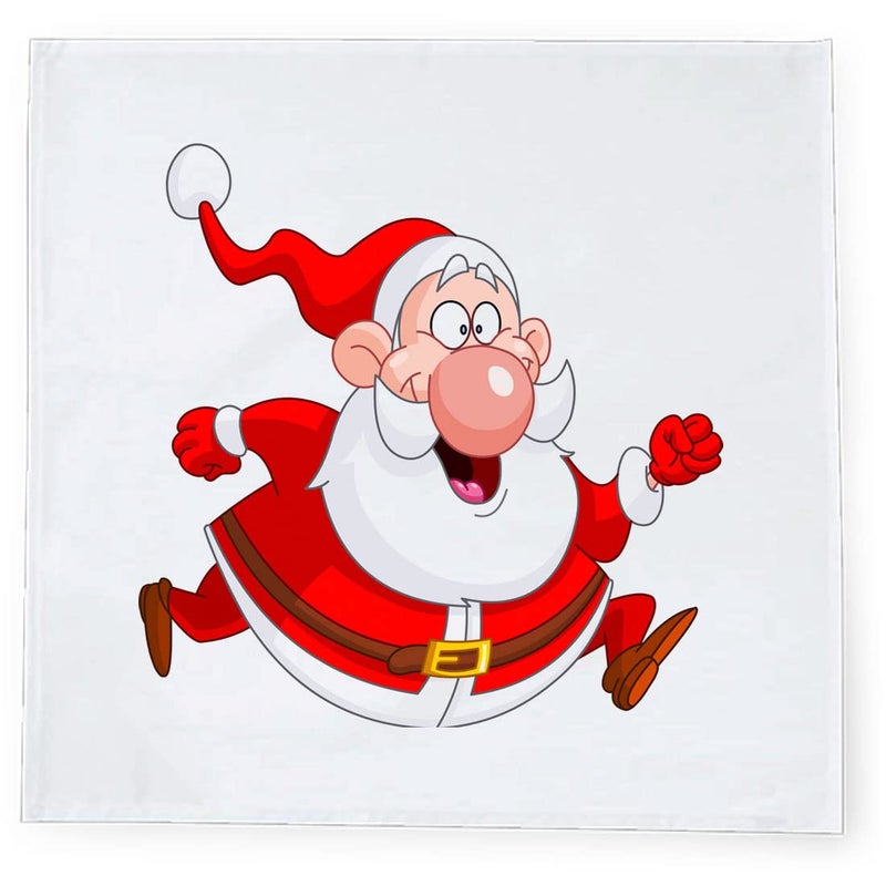 Khakee مناديل طاولة حرير بموضوع عيد الميلاد 6 قطع 10x10 لتزيين عيد الميلاد زينة عيد الميلاد هدية عيد الميلاد xmas21063 - Image 3