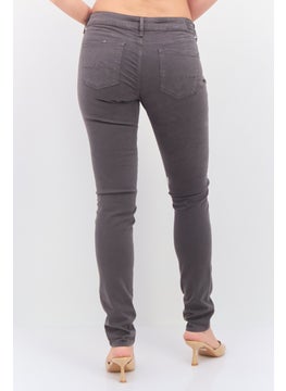 Pepe Jeans Women Skinny Fit Solid Pant , Dark Grey  - Image 3
