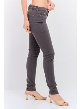 Pepe Jeans Women Skinny Fit Solid Pant , Dark Grey  - Image 2