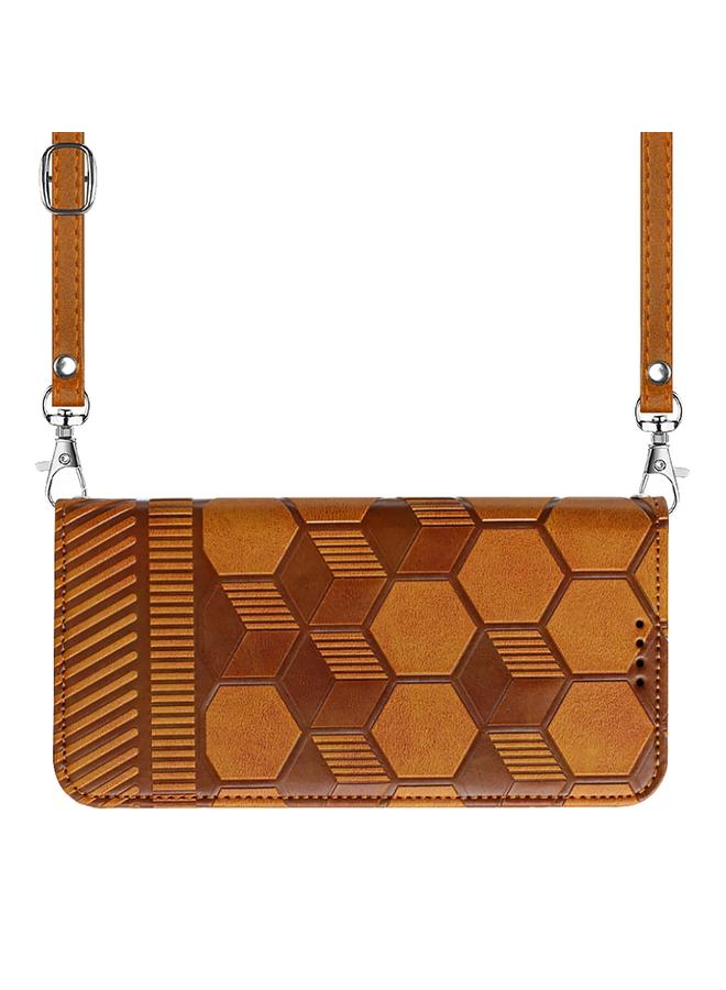 Zaboon Case For iPhone 11 Crossbody Football Texture Magnetic PU Phone Case - Image 4