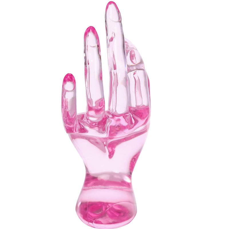 Maxsirui Hand Form Ring Holder Jewelry Display Organization Rack Bracelet Ring Watch Stand Support Aesthetic Y2k Room Decor (Pink) - Image 5