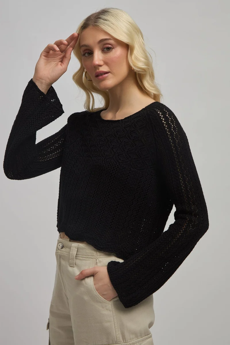 Virgio VIRGIO 100% Cotton Knited Fullsleeve Raglan Top