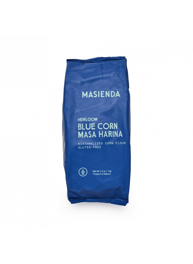 Masienda Heirloom Blue Corn Masa Harina/Flour. Nixtamalized Corn Flour Perfect for Corn Tortillas, Tamales, Tostadas, Pupusas, Arepas and More. Gluten-Free, Non-GMO, Preservative-Free. 2.2 Pounds. - Image 1