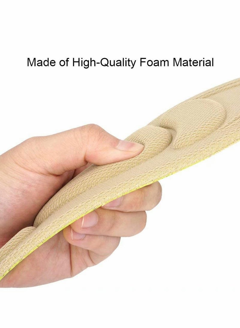 Barakah Memory Foam Insoles, PU Sport Insoles, Comfortable Breathable, Shock Absorption Arch Support Insoles (Men 38-42.5/ Women 37-42) - Image 4