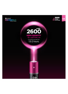 رافيد بطارية رفيد قابلة للشحن مقاس AA عدد ٤ قطعة 1700mAh  - Image 4