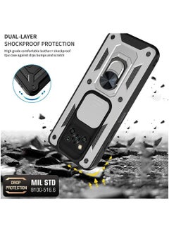 Generic Shield Full Protection Case With Metal Ring &Slide Camera Cover For poco x3 nfc/ poco x3 pro  - Image 3