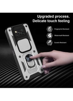 Generic Shield Full Protection Case With Metal Ring &Slide Camera Cover For poco x3 nfc/ poco x3 pro  - Image 4