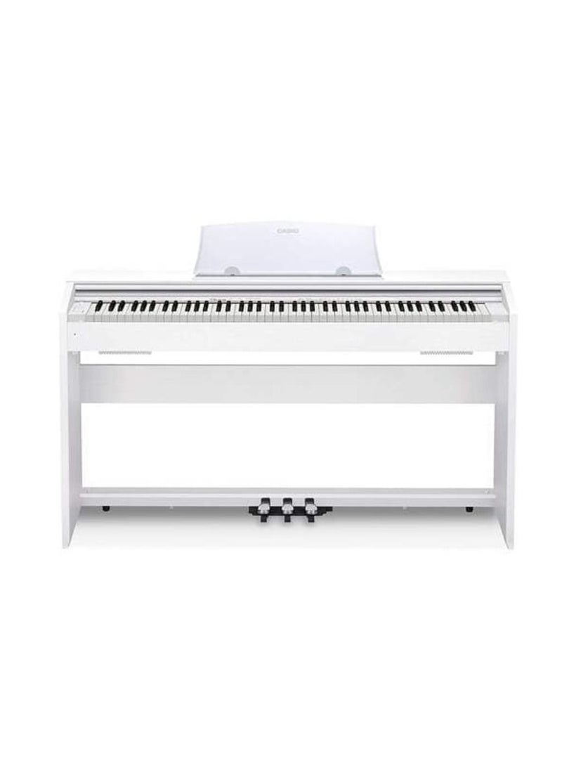 CASIO - Casio PX-770WE Privia 88-Key Digital Piano (White) - Image 1