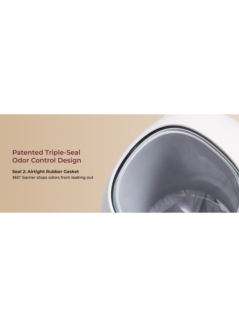 Momcozy Diaper Pail with Patented Triple-Seal Odor Control - Image 4