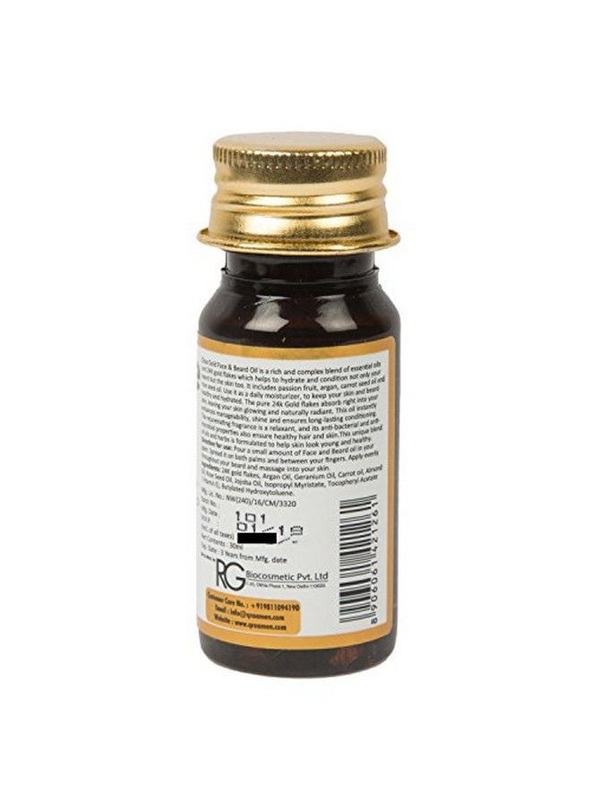 Qraa 24K Gold Face And Beard Oil 30 Ml  - Image 5
