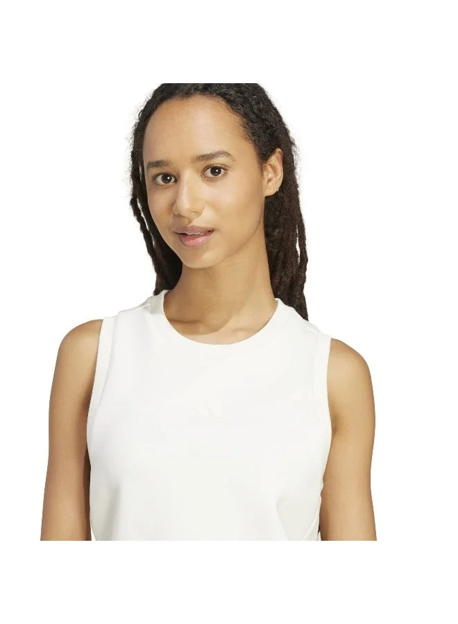 Adidas WARSAN Adidas W All Szn Sl Tk White Tank Tops For Women for Women | Best Price UAE