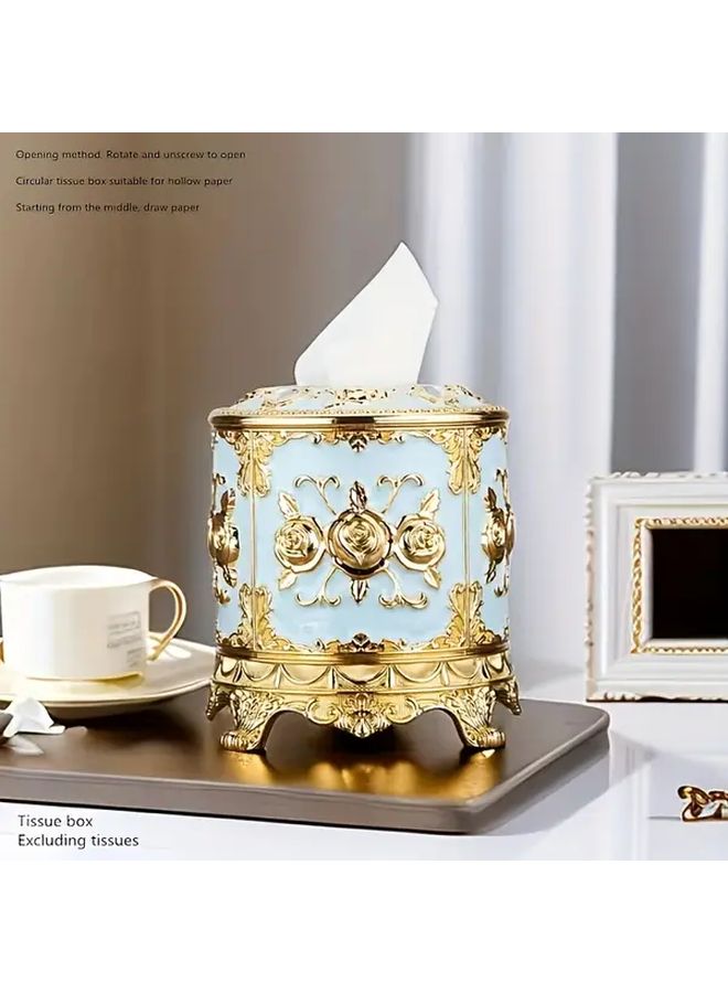 حامل صندوق المناديل الأبيض الدوار بتصميم فتح ملتوي لـ KTV والحانات والفنادق والمطاعم - Image 5