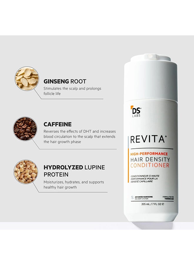 ds labs Revita High Performance Hair Density Conditioner For Men & Women - Scalp Refreshing Hydration for Fuller Looking, Weightless Hydration, Caffeine, Turmeric, Sulfate & Silicone Free, Color Safe 205ml - Image 2