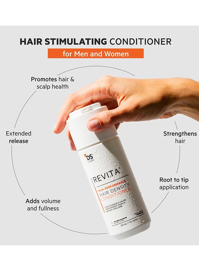 ds labs Revita High Performance Hair Density Conditioner For Men & Women - Scalp Refreshing Hydration for Fuller Looking, Weightless Hydration, Caffeine, Turmeric, Sulfate & Silicone Free, Color Safe 205ml - Image 4