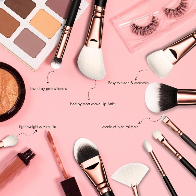 allure فرشاة مكياج مسطحة رفيعة أليور - فرشاة حواجب مميزة (ASB322) - Image 2