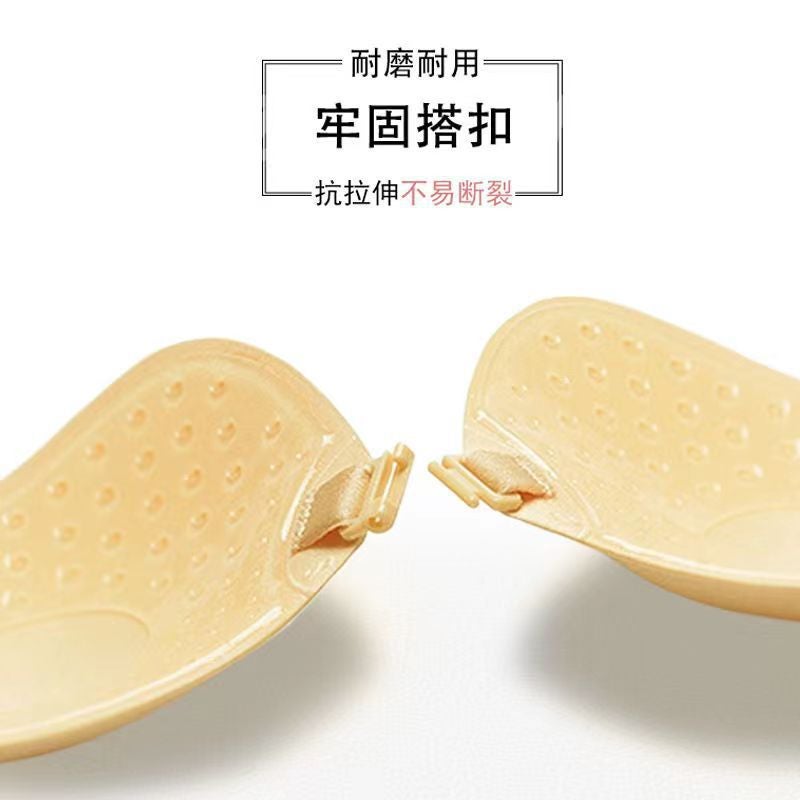 Mango Bra Silicone Wireless Invisible Bra Strapless Nipple Covers Thin Wedding Dress Push-Up Mango Front Clasp Bra Pads - Image 4