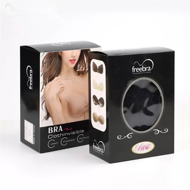 Mango Bra Silicone Wireless Invisible Bra Strapless Nipple Covers Thin Wedding Dress Push-Up Mango Front Clasp Bra Pads - Image 1