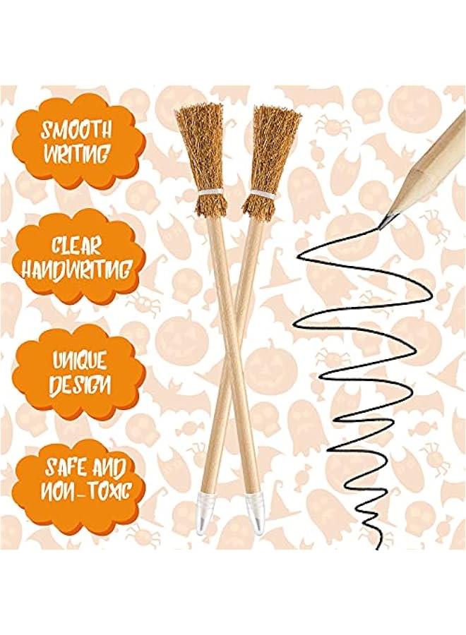 Arabest Witch Broom Pencils - Set of 12, Great for  Parties, Ideal for Children, Teenagers, and Adults, Perfect for Classroom Use  - Image 3