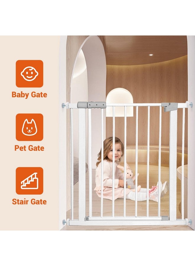 Amviner Baby Gates Pet Gates Spindle Rods 8mm(M8), Replacements Parts to The Screws for Baby Gate Dog Gate Door or Stair Gate, Wall Protector Threaded Screw Bolts Hardware Kit, White, 4 Pack - Image 4