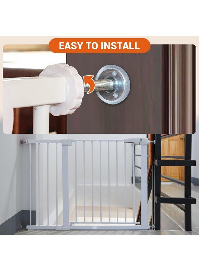 Amviner Baby Gates Pet Gates Spindle Rods 8mm(M8), Replacements Parts to The Screws for Baby Gate Dog Gate Door or Stair Gate, Wall Protector Threaded Screw Bolts Hardware Kit, White, 4 Pack - Image 5