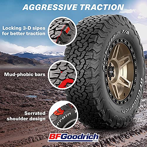 BFGoodrich All Terrain T/A KO2 Radial Car Tire for Light Trucks, SUVs, and Crossovers,LT225/65R17/D 107/103S - Image 5